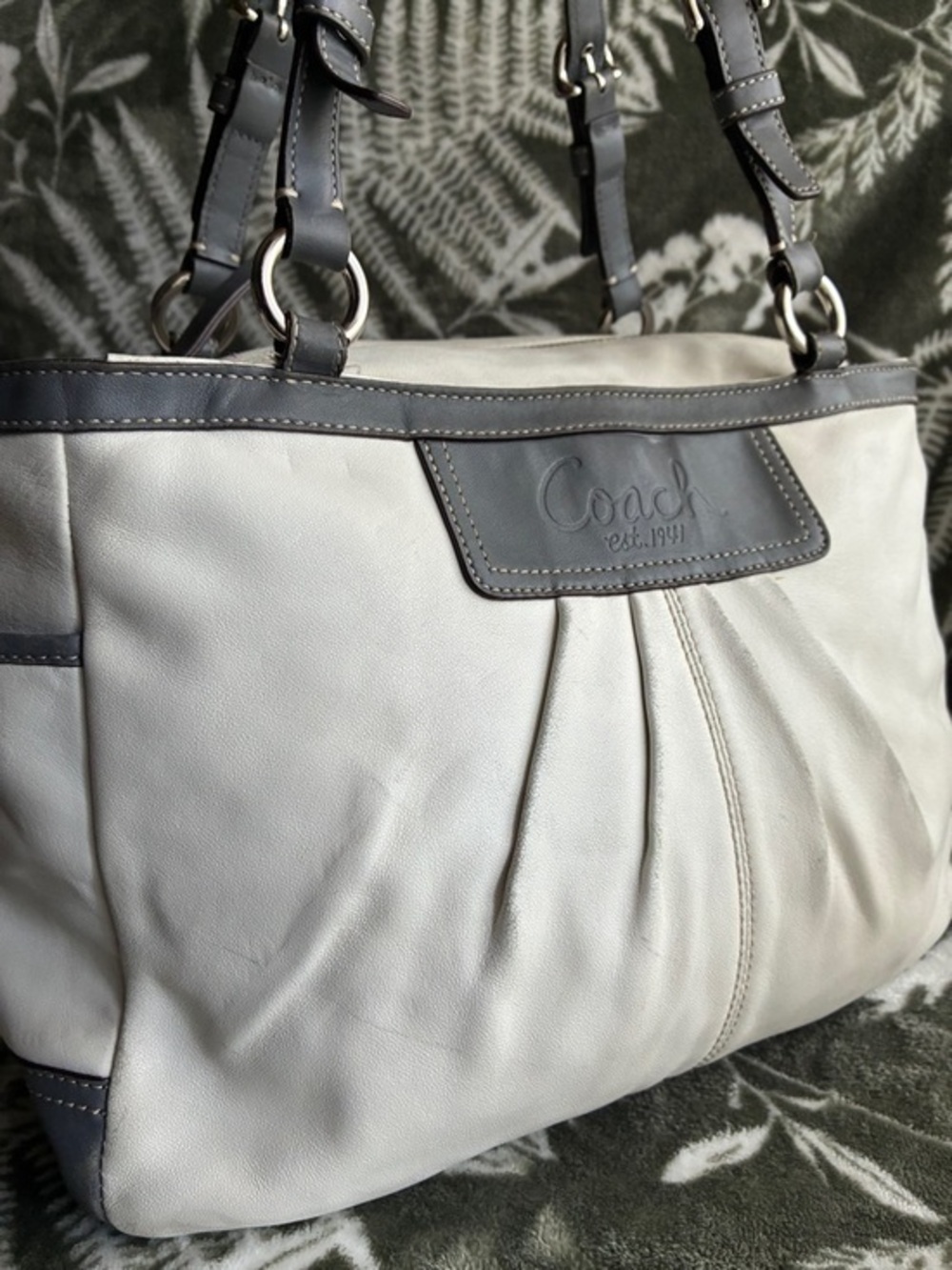 COACH BAG,Coach Shoulder Bag White Leather